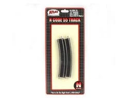 Atlas Railroad N Code 55 10" Radius Curve (6)