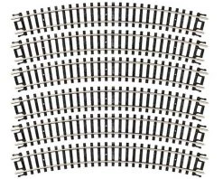 Atlas Railroad N Code 80 9.75" Radius Curve (6)
