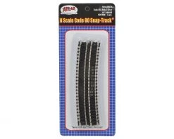 Atlas Railroad N-Gauge Code 80 Snap-Track 19" Radius Curve (6) -MiniRail Works Shop atl2526 1