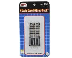 Atlas Railroad N-Gauge Code 80 Snap-Track Bumper (2) -MiniRail Works Shop atl2536 1