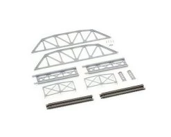 Atlas Railroad N KIT Code 80 Through Truss Bridge, Silver