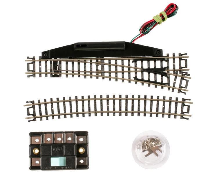 Atlas Railroad N-Gauge Code 80 Remote Right-Hand Switch 3 Atlas Railroad N-Gauge Code 80 Remote Right-Hand Switch