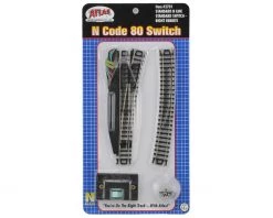 Atlas Railroad N-Gauge Code 80 Remote Right-Hand Switch 5 Atlas Railroad N-Gauge Code 80 Remote Right-Hand Switch -MiniRail Works Shop atl2701 1