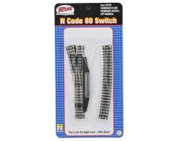Atlas Railroad N-Gauge Code 80 Manual Left-Hand Switch 5 Atlas Railroad N-Gauge Code 80 Manual Left-Hand Switch -MiniRail Works Shop atl2702 1