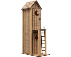 Atlas Railroad HO Laser Cut KIT Double Duty 2-Story Outhouse