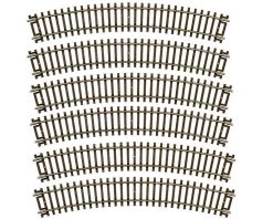 Atlas Railroad HO-Gauge Code 83 Snap-Track 15" Radius Curve (6)