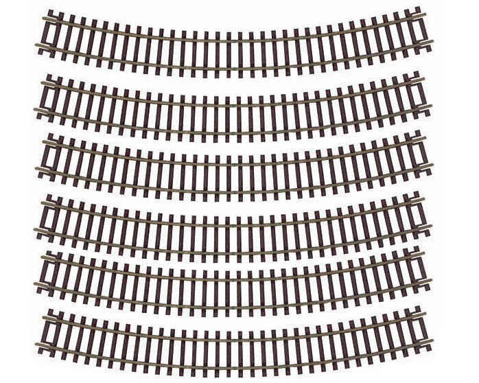 Atlas Railroad HO-Gauge Code 83 Snap-Track 18" Radius Curve (6) 3 Atlas Railroad HO-Gauge Code 83 Snap-Track 18" Radius Curve (6)
