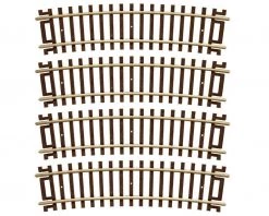 Atlas Railroad HO-Gauge Code 83 Snap-Track 18" Radius 1/2 Curve (4)