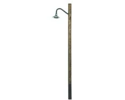 Atlas Railroad HO Lighting System Curved Hi-Hat Wooden Pole