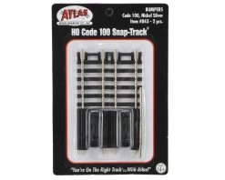 Atlas Railroad HO-Scale Code 100 Bumpers (2) (Nickel Silver) -MiniRail Works Shop atl843 1