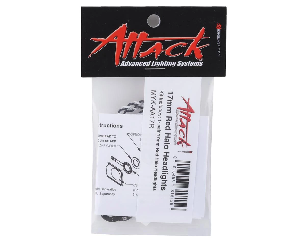 MyTrickRC Attack 17mm Halo Headlights (Red) 4 MyTrickRC Attack 17mm Halo Headlights (Red) - Image 2