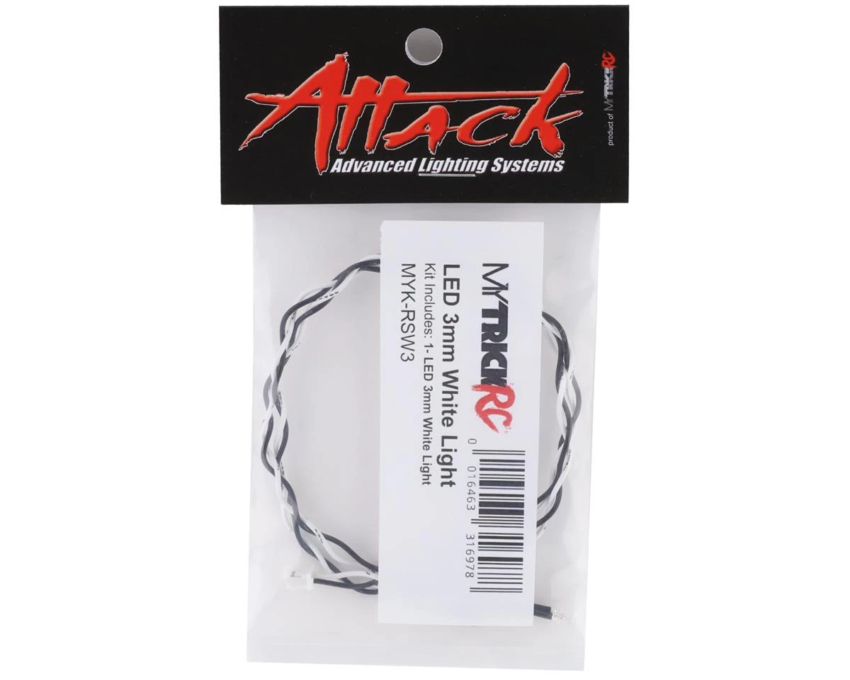 MyTrickRC 3mm LED (White) 4 MyTrickRC 3mm LED (White) - Image 2