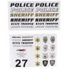 MyTrickRC Police/Sheriff Decal Set -MiniRail Works Shop myk st3