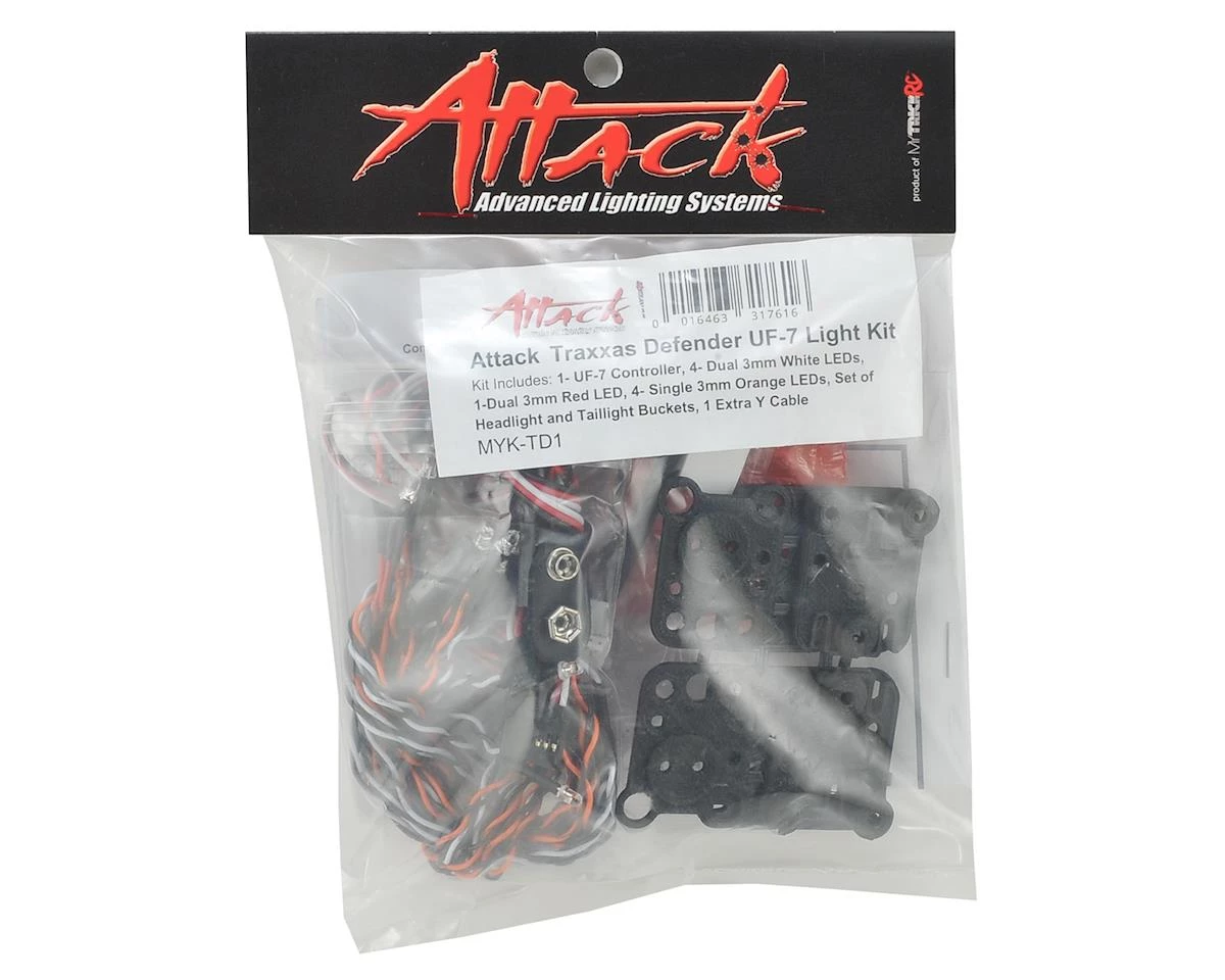 MyTrickRC Traxxas TRX-4 Defender Attack LED Light Kit 4 MyTrickRC Traxxas TRX-4 Defender Attack LED Light Kit - Image 2